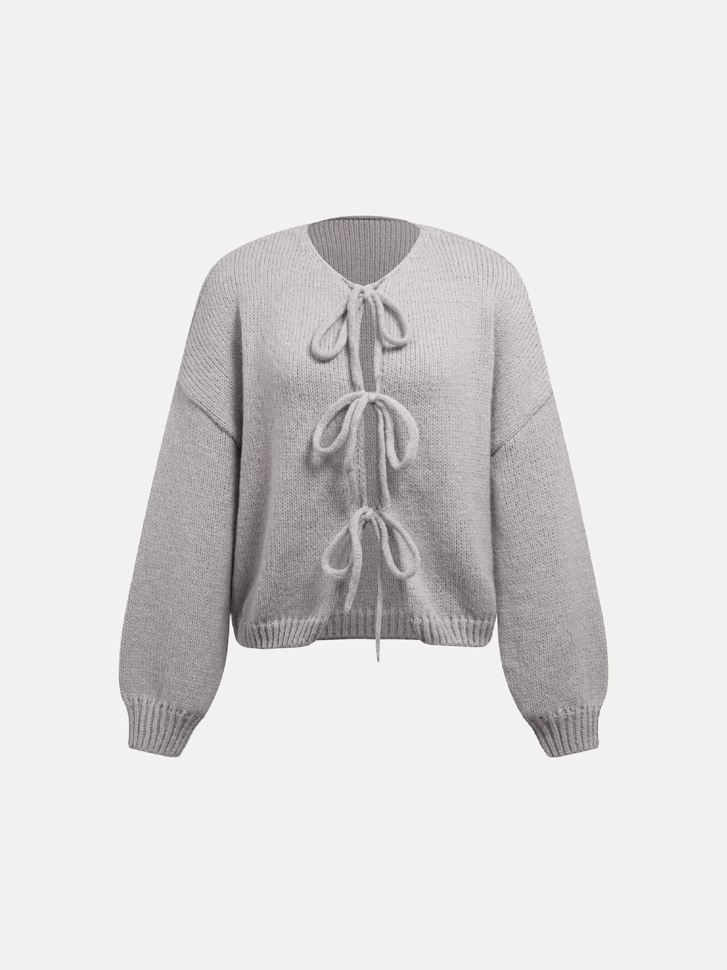TILDA – Strickjacke mit Schleifendetails